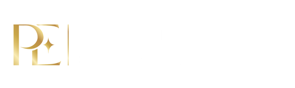 logo pe branco dourado